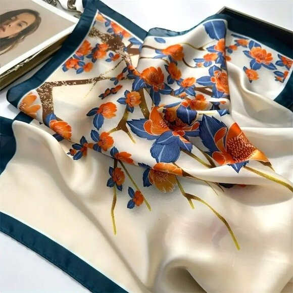 NWT - Boho Chic Printed Square Scarf (SKU 0262) - Picture 2 of 5